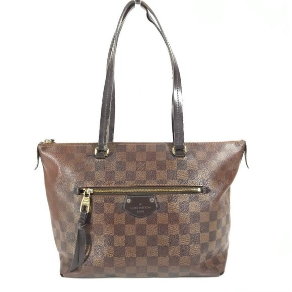LOUIS VUITTON N41012 Damier Jena PM Tote Bag Shoulder Bag Canvas Ebene Brown - Picture 2 of 16